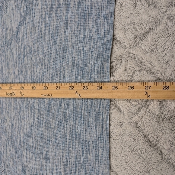 Lululemon Top Women's 6 Blue Heathered Swiftly Tech Tank Slim Fit Run Train Mesh - Picture 4 of 6